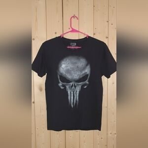 Marvel Black and Silver Punisher Tee